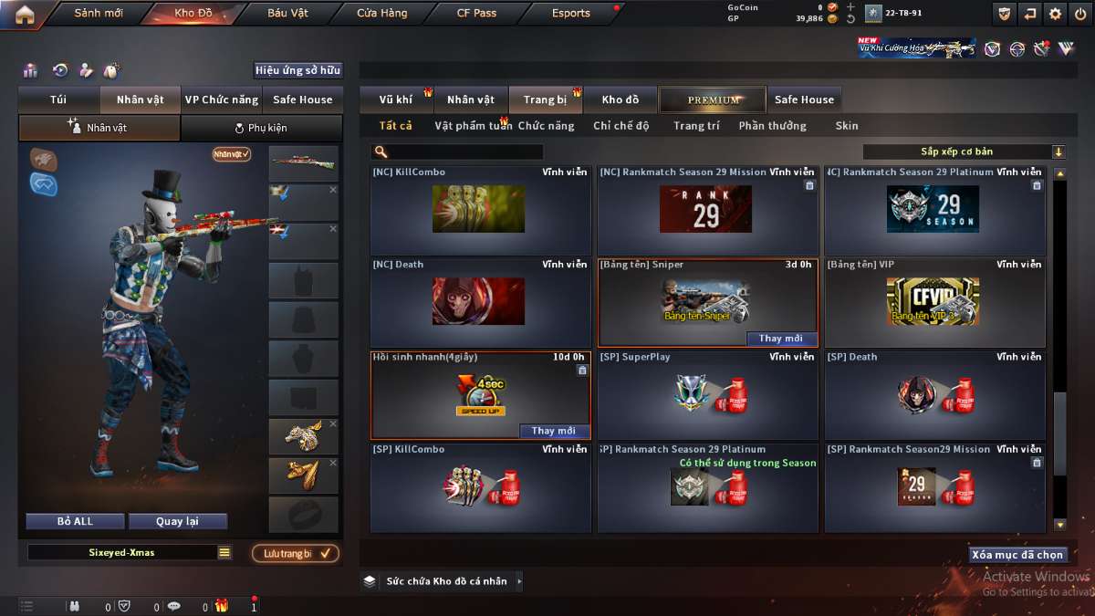 shop acc cf uy tin gia re